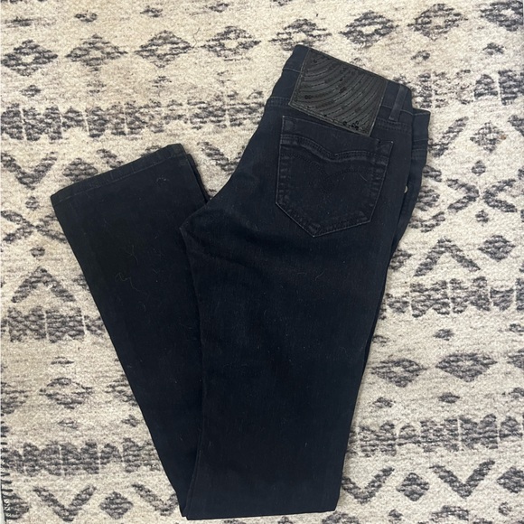 Denim - NWOT SXY JEANS Black Straight Leg Jeans with Sequin Detail Sz 25